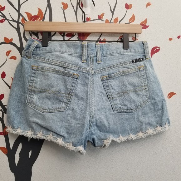 LUCKY BRAND Boardwalk Starfish Denim Shorts 25 - Picture 2 of 5
